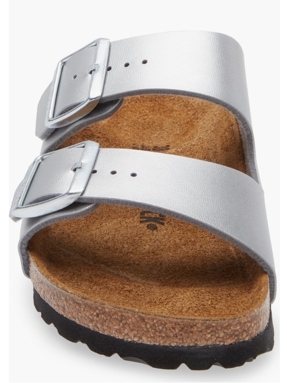 NIB Birkenstock Arizona Sandal, Silver, Women’s 7-7.5 / 38 EU B - Picture 3 of 6